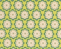 Bild 2 von Dirndl Stoff kleine Blumen  - grün türkis - 50 cm
