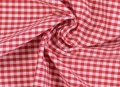 Reststück VICHY KARO-Stoff - rot - 5 mm Karo - 120cm