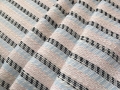 Bild 2 von Jacquard Dirndlstoff Querstreifen gewebt - creme rosa hellblau 170  cm