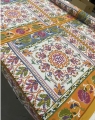 Bild 5 von Exklusiver italienischer Voile - großer Druck  - weiss orange pink grün - 300 cm
