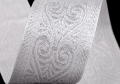 Borte Jacquardband  - silber lurex 50 mm breit  3 Meter