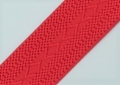 Gummiband für Trachtengürtel - 4 cm  - koralle korallenrot Dirndlgürtel elastisch gewebt