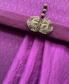 Bild 2 von Wollsatin Jacquard-Dirndl Stoffpaket lila