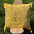 Kantha Kissenhülle - Marrakesch - gelb - 45x50cm