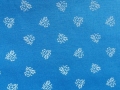 Dirndlstoff Blumen groß - hellblau - 50 cm