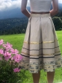 Bild 2 von Jacquard Rock Dirndl Stoff Baumwoll-Mischgewebe - creme - 50 cm