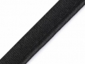 Paspel Paspol  / Biese Satin - 10 mm breit - schwarz