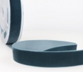 Reststück Samtband Samt Samtbänder - 7 mm breit - col 26 petrol  185 cm