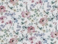 Trachten Dirndl Baumwolle  - Blumen  - weiß rosa blau grün- 50cm