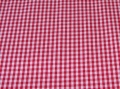 Bild 2 von Reststück VICHY KARO-Stoff - rot - 3 mm Karo - 70 cm