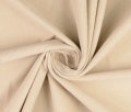Samt Stoff Baumwollsamt - uni creme   - 50 cm