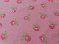 Feincord / Samt Samtcord - Blumen rosa rot grün - 50 cm