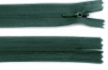 Nahtverdeckter Reißverschluss  - 50 cm -  piniengrün dunkelgrün 