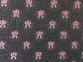 Bild 2 von Jacquard - Dirndlstoff  Elisabeth gewebt Blumen  - knitterfrei- schwarz rosa grün - 50 cm