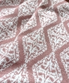 Bild 4 von Jacquard Dirndl Stoff Rauten - knitterfrei- Ornamentmuster - altrosa creme - 180 cm