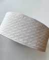 Gummiband Trachtengürtel - 6 cm  - creme -   Dirndlgürtel elastisch gewebt