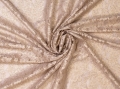 Reststück Spitze Blumen Schürzenstoff  lace - leicht dehnbar  - gold  - 180 cm