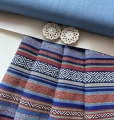 Bild 1 von Jacquard Dirndl-Stoffpaket Spenzer Rock Querstreifen Nora 