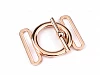 Verschluß Schließe - Metall - rosagold - 3 cm