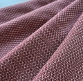 Bild 1 von Reststück Jacquard Mischgewebe knitterarm Ornamentmuster Waben - dunkelrot - 200 cm