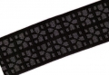 Gummiband für Trachtengürtel - 4 cm  - schwarz grau Dirndlgürtel elastisch