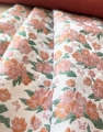 Bild 2 von Jacquard - Dirndlstoff gewebt Blumen  - knitterarm - silbergrau rosa pfirsich grün - 180 cm