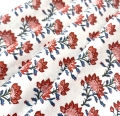 Bild 1 von Baumwolle Popeline - Blumen  - weiß rot blau- 50cm