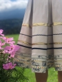 Bild 3 von Jacquard Rock Dirndl Stoff Baumwoll-Mischgewebe - creme - 50 cm