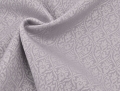 Wollsatin Jacquard Mischgewebe knitterfrei Ornamentmuster - hellgrau - 50 cm
