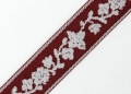 Reststück Gummiband für Trachtengürtel - 3 cm  - Rosen Dirndlgürtel elastisch 125cm