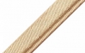 Paspel Paspol  / Biese Satin - 10 mm breit - sand beige dunkel gold