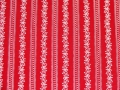 Reststück Dirndlstoff Schürzenstoff Streifen - rot - 130 cm