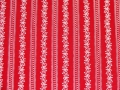 Reststück Dirndlstoff Schürzenstoff Streifen - rot - 55 cm
