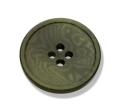 Herrenknopf - Steinnuss -  Weste Gilet - 4-Loch - grün - 20mm
