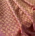 Bild 1 von Jacquard Stoff Trachten Dirndl  - Blume - senfgelb beere  - 50 cm