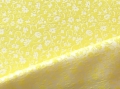 Bild 3 von Jacquard Mischgewebe knitterfrei Blumenmuster - creme zitronengelb - 50 cm