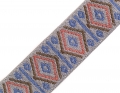 Gummiband für Trachtengürtel - 4 cm  - Dirndlgürtel elastisch grau blau braun 