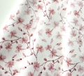 Bild 1 von Trachten Dirndl Stoff - knitterarm - Blumen - cremeweiss zartrosa - 180 cm