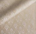 Bild 2 von Jacquard Mischgewebe knitterfrei Ornamentmuster - champagner- 50 cm