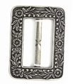 Bild 2 von Dirndlspange Schürzenspange  Schürze - Metall - mittelgrau 40mm