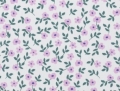 Bild 2 von Baumwollsatin Blumen - weissgrau flieder grün - 50 cm