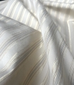Bild 2 von Reststück Italienischer Baumwollstoff  gewebt  - Streifen - beige gold - 250x 140 cm