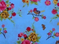 Bild 2 von Dirndlstoff Sophia Blumen Stoff - hellblau - 50 cm