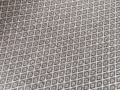 Jacquard Mischgewebe knitterarm Ornamentmuster Waben - grau  - 50 cm