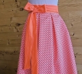 Bild 1 von DirndlSchwestern-Wickelrock Nähpaket Jacquard korallenrot orange