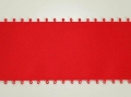 Satinband - Picotband - Schürzenband - 50 mm breit - rot
