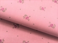 Dirndl Stoff Blumen 3 farbig altrosa grün beere - 50 cm