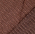 Bild 2 von Bengalin Stretch-Jacquard Mischgewebe knitterarm Ornamentmuster Waben - rost schwarz  - 50 cm