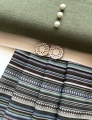 Bild 3 von Jacquard Stoffpaket Spenzer Rock Querstreifen Grüntöne