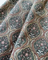 Bild 3 von Trachten Dirndl Baumwolldruck  - Blumen Ornamente  - Grüntöne  - 100 cm